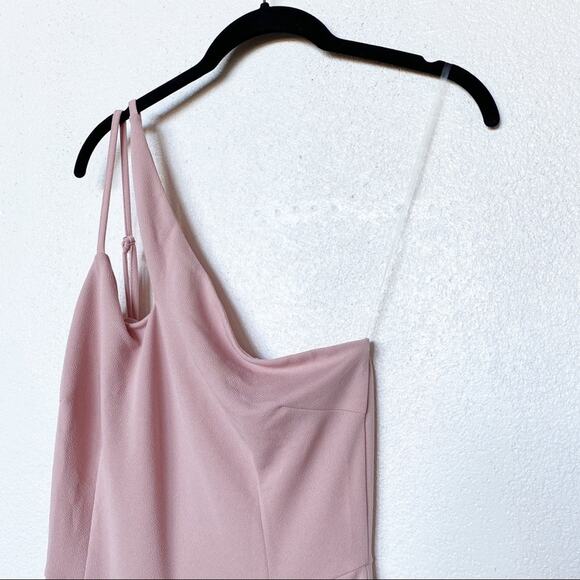 Favlux Fashion Pink One Shoulder Jumpsuit Size Medium - Picture 2 of 9